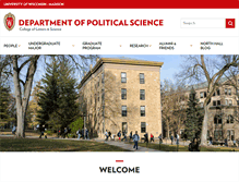 Tablet Screenshot of polisci.wisc.edu