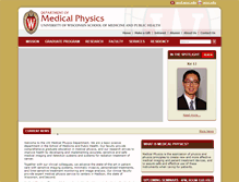 Tablet Screenshot of medphysics.wisc.edu