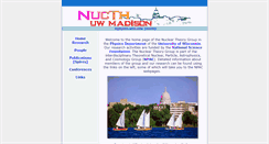 Desktop Screenshot of nucth.physics.wisc.edu