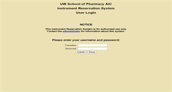 Desktop Screenshot of aicsched.pharmacy.wisc.edu