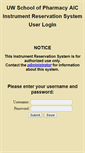 Mobile Screenshot of aicsched.pharmacy.wisc.edu