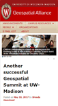 Mobile Screenshot of geoalliance.wisc.edu