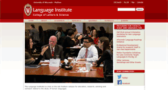 Desktop Screenshot of languageinstitute.wisc.edu