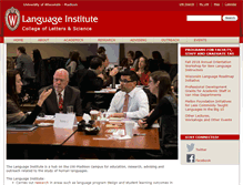 Tablet Screenshot of languageinstitute.wisc.edu