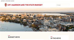 Desktop Screenshot of budget.wisc.edu