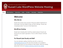 Tablet Screenshot of labs.russell.wisc.edu