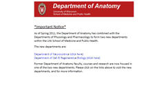 Desktop Screenshot of anatomy.wisc.edu