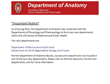 Tablet Screenshot of anatomy.wisc.edu