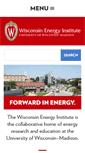 Mobile Screenshot of energy.wisc.edu