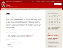 Tablet Screenshot of ctig.wisc.edu