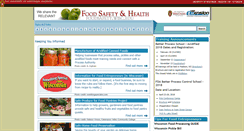 Desktop Screenshot of foodsafety.wisc.edu