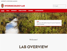 Tablet Screenshot of hydroecology.cee.wisc.edu