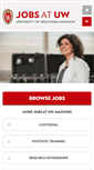 Mobile Screenshot of jobs.wisc.edu