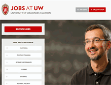 Tablet Screenshot of jobs.wisc.edu