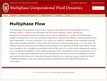 Tablet Screenshot of multiphaseflow.erc.wisc.edu