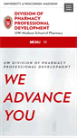 Mobile Screenshot of ce.pharmacy.wisc.edu