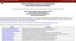 Desktop Screenshot of fusion.wisc.edu