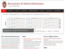 Tablet Screenshot of biostat.wisc.edu