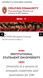 Mobile Screenshot of diversity.wisc.edu
