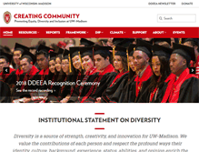 Tablet Screenshot of diversity.wisc.edu