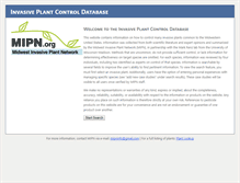Tablet Screenshot of mipncontroldatabase.wisc.edu