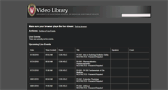 Desktop Screenshot of live.videos.med.wisc.edu