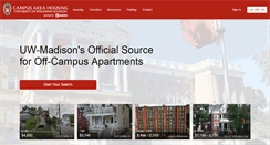 Desktop Screenshot of campusareahousing.wisc.edu