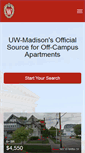 Mobile Screenshot of campusareahousing.wisc.edu