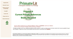 Desktop Screenshot of primatelit.library.wisc.edu