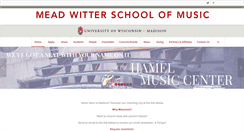 Desktop Screenshot of music.wisc.edu